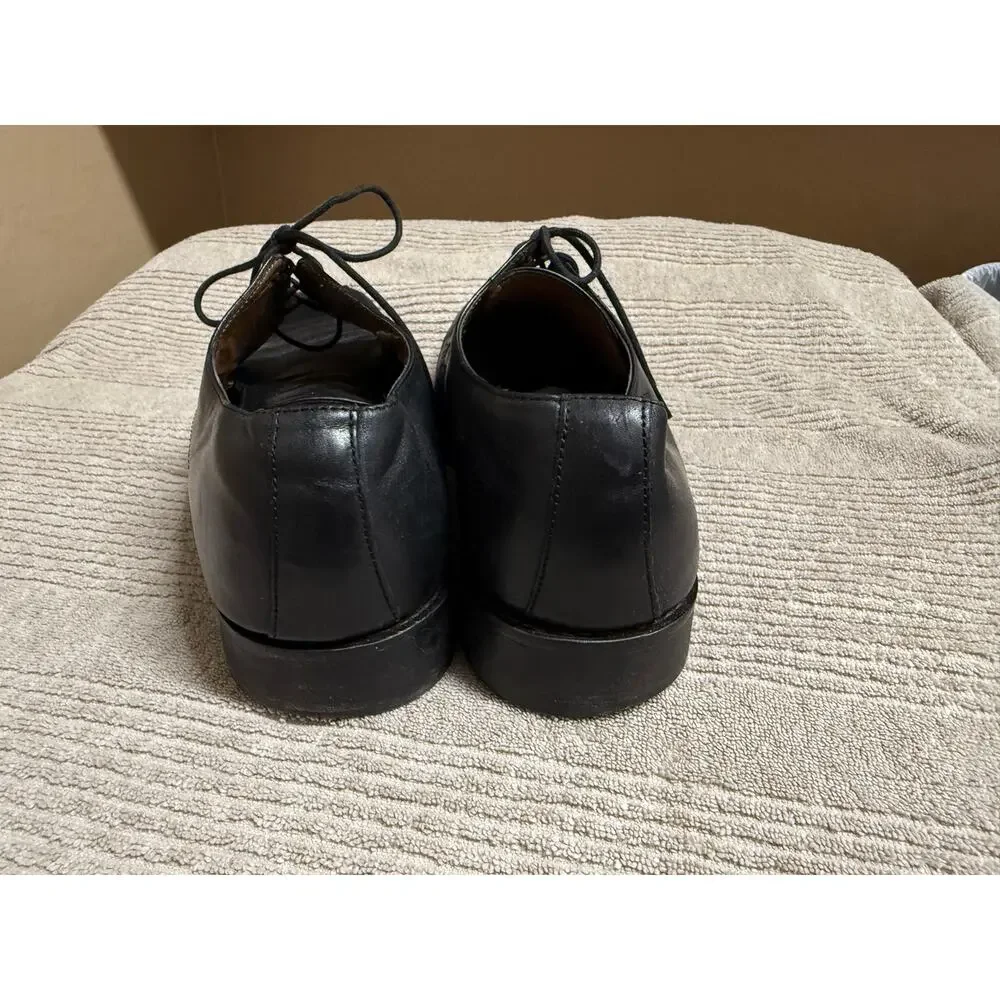 Johnston & Murphy Shoes Mens Size 14 M Black Leather Derby Dress Oxfords